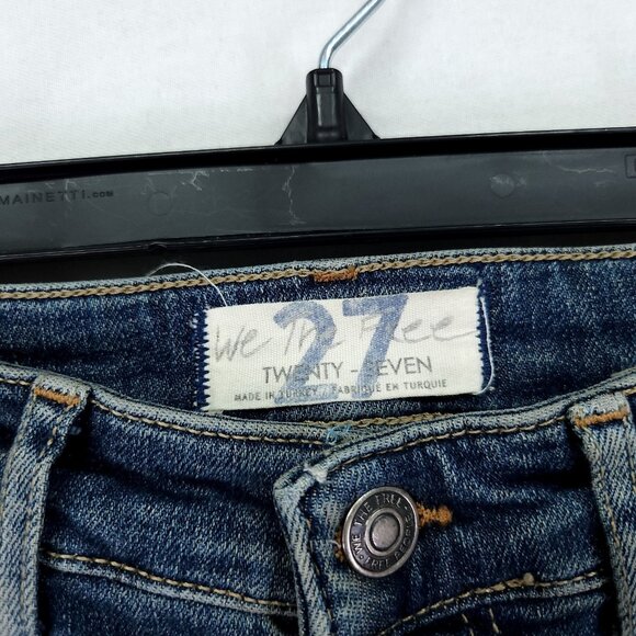 We the Free People Distress Jeans Women’s 27 Skinny Button Fly Cropped - Picture 6 of 13